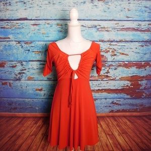 Nasty Gal Keyhole Drawstring Dress.